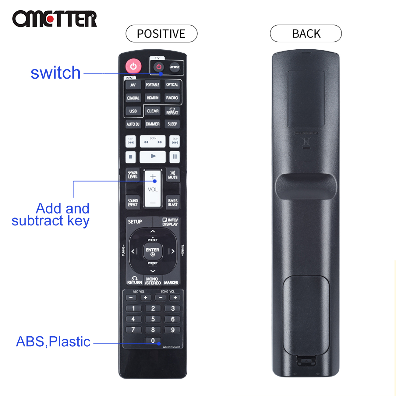 AKB73175701 For AV Remote Control Digital Receiver System AR805TS