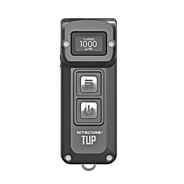 NITECORE TUP USB recargable MINI linterna CREE XP-L HD V6 max 1000 LM distancia de haz 180M revolucionaria inteligente ED: Grey
