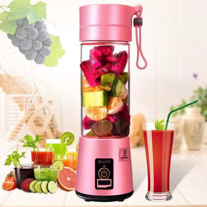 Zes Messen Mini Draagbare Juicer Usb Elektrische Fruit Groenten Mixer