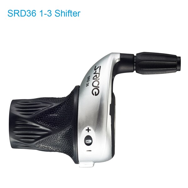 S-Ride MTB Bike 3x8 Speed Twist Shifter Left &amp; Right Twist Grip Gear Shifters Derailleur Compatible for Shimano SL-RS25: Silver 1-3 Shifter