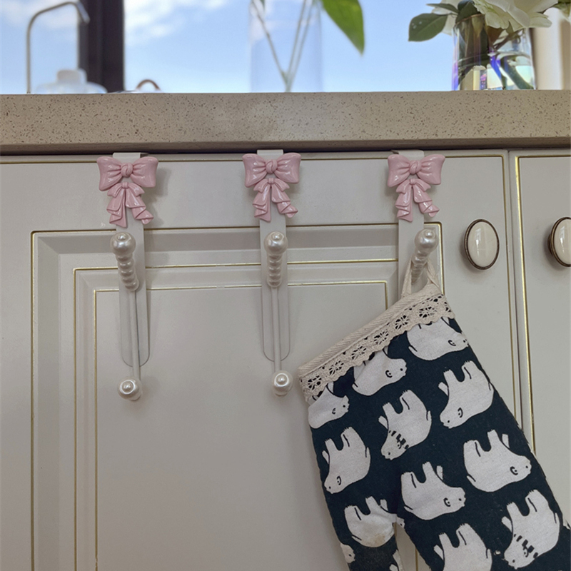 Crochet en Fer avec Nministériels d Français, Perle, Double Porte Arrière, Cintres pour Armoire, Vêtements, Cuisine, Porte Cintre, T1, Décoration de Maison, Organisation
