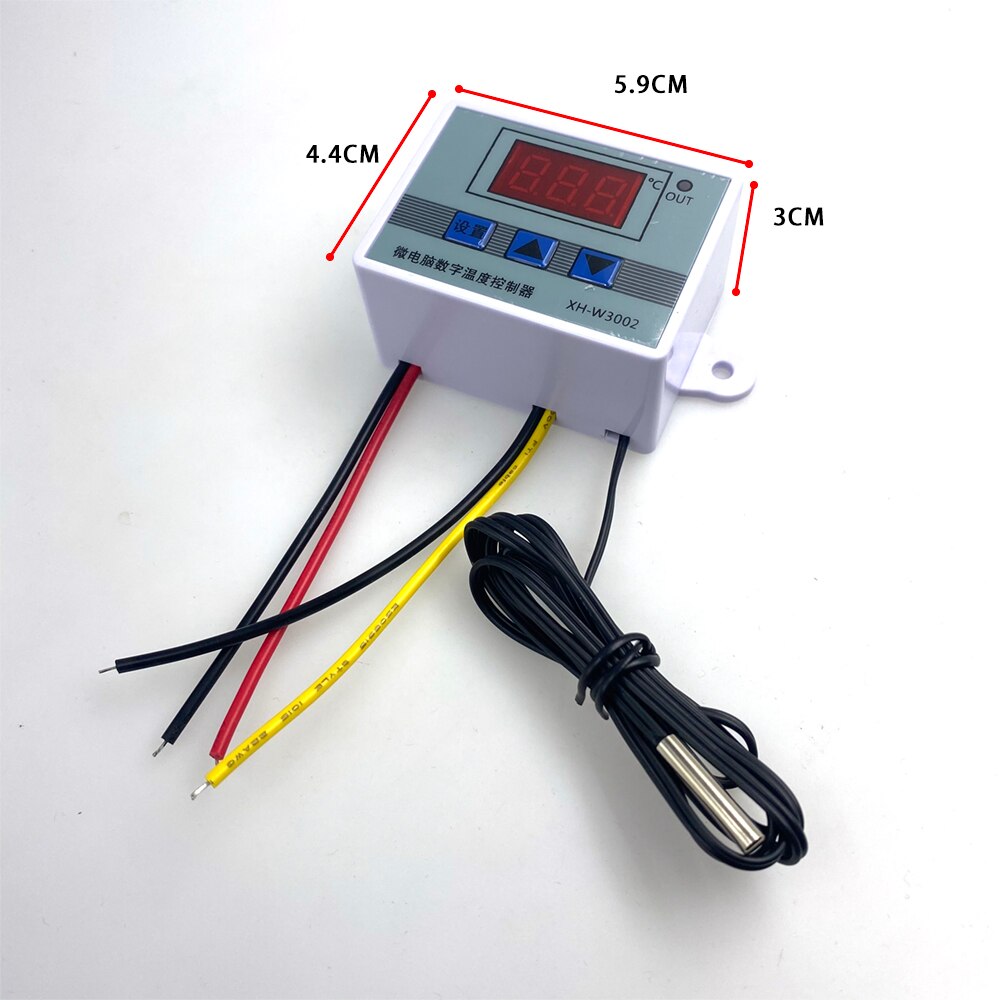 XH-W3002 110-220V Digitale Led Temperatuur Controller 10A Thermostaat Schakelaar Probe Met Waterdichte Sensor Microcomputer