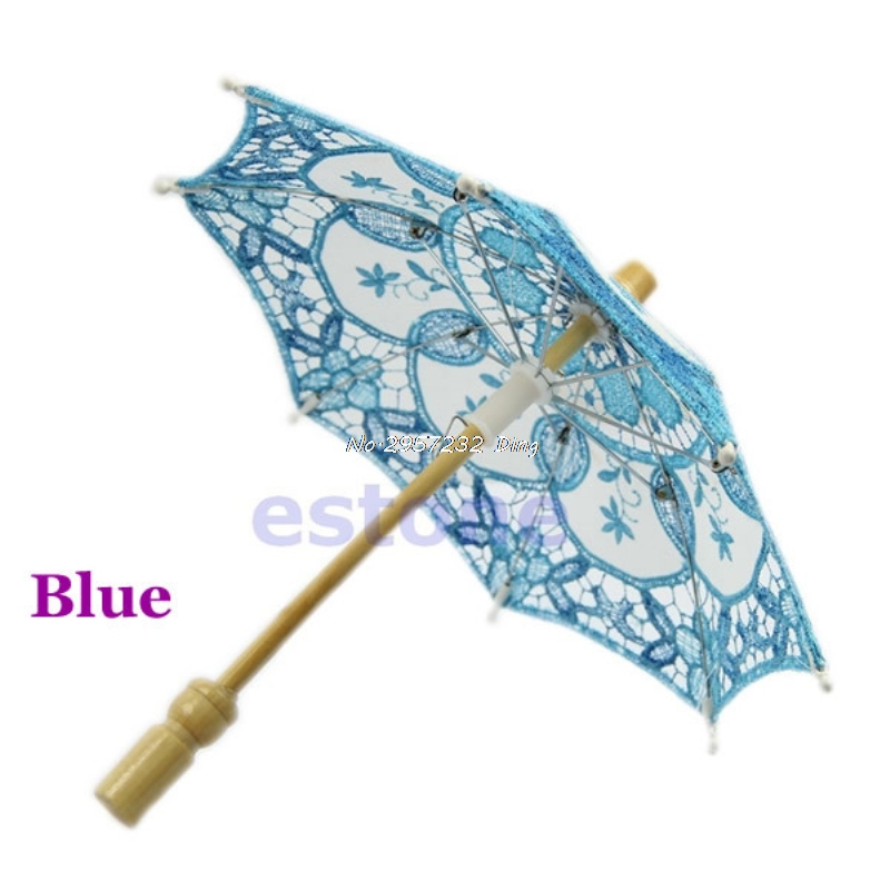Embroidered Lace Parasol Wedding Umbrella