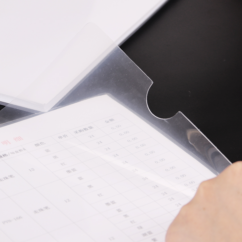 1PC PVC Thicken A4 File Folder Transparent Plastic Report Cover Document Filing Folder Stationery Office School Supplies