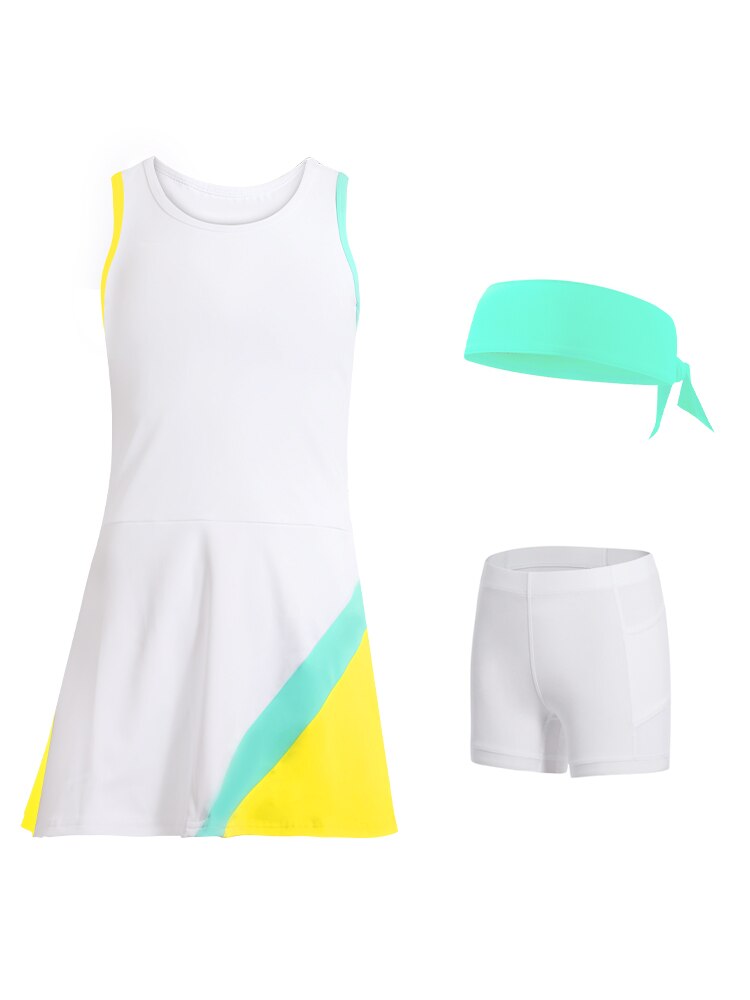Jupe de Tennis pour filles, débardeur, robe de sport, Badminton, séchage rapide, 2022