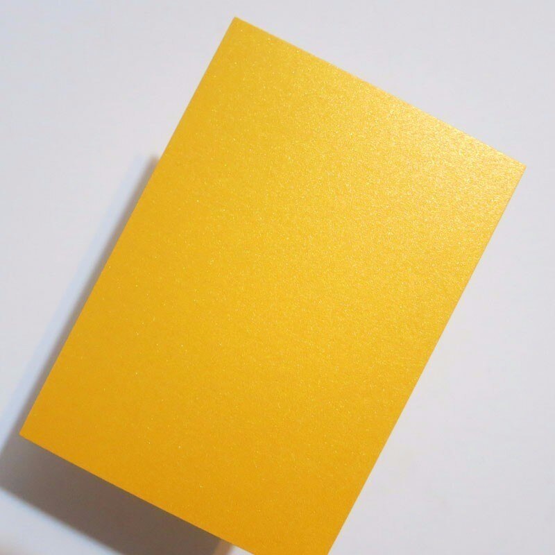 A5 Pearl Color Card Paper 250g Cardstock 20 colors optional: A5 Yellow