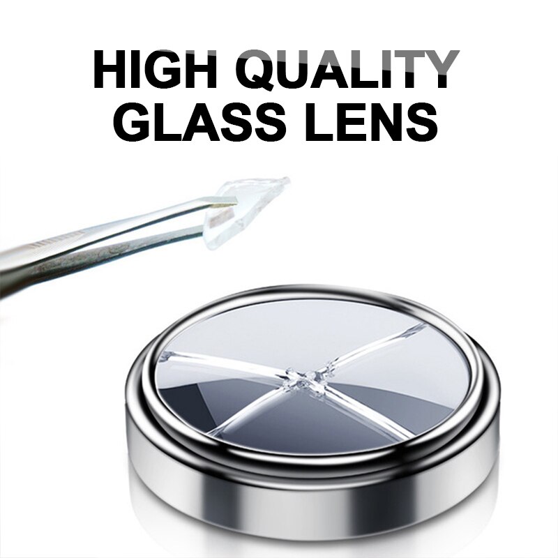 Espejo de punto ciego para coche, espejo retrovisor ajustable de 360 grados, lente redonda convexa gran angular para accesorios auxiliares de estacionamiento, 1 ud.