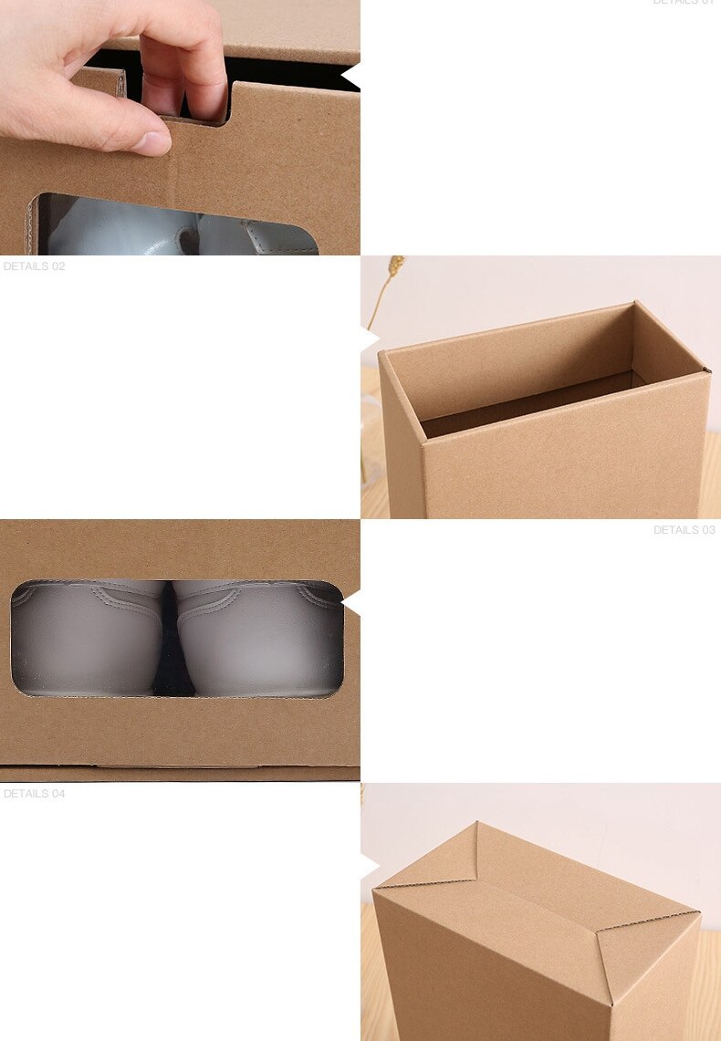 Dikker Schoenen Doos Lade Opvouwbare Schoenen Opslag Papier Doos Japanse Eenvoudige Combinatie Schoenen Schoenendoos Thuis Opbergdozen