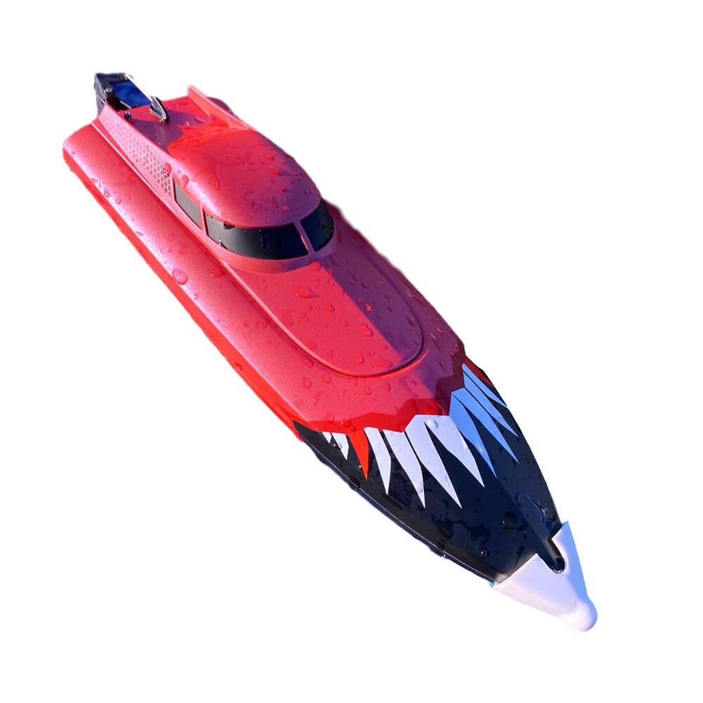 2.4G RC Speed Boat Electric Remote Control Ship Speedboat High Speed RC Boat Motor Model Vehicles For Pools Lakes: Red