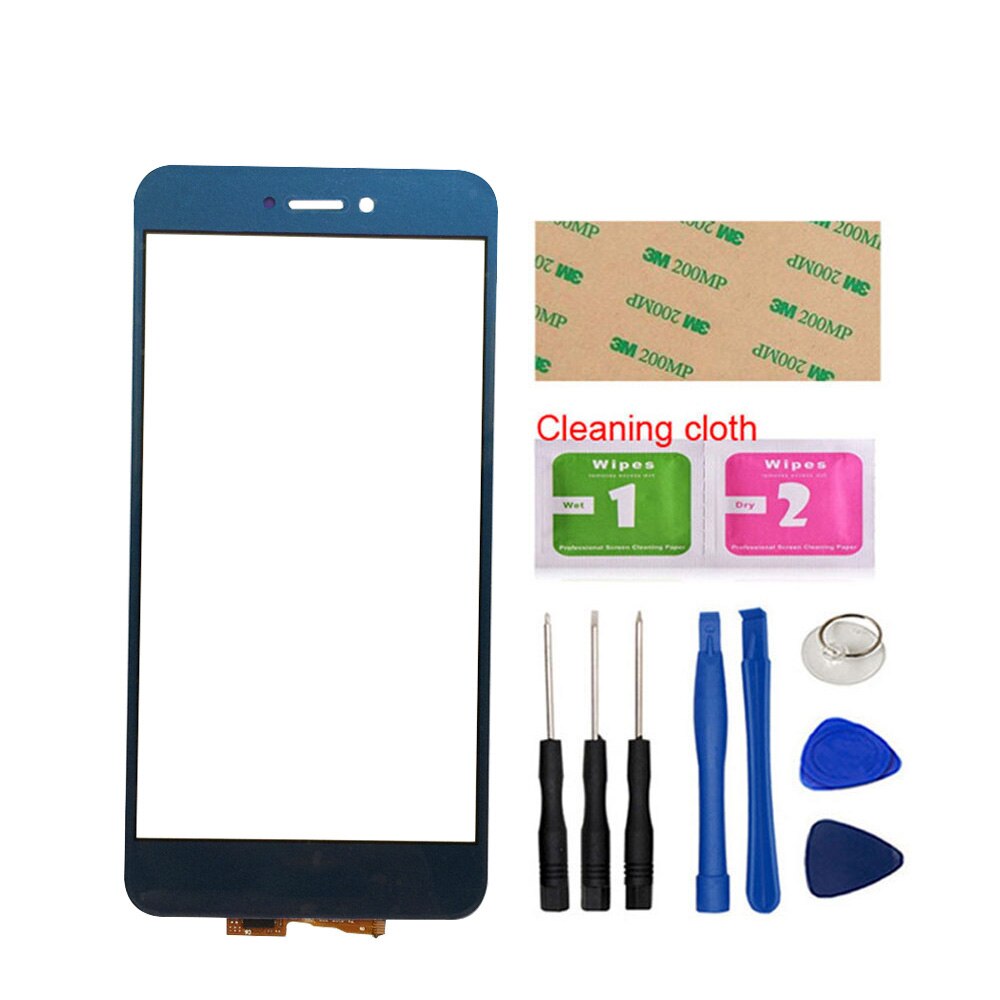 Mobiele Touch Screen Voor Huawei Honor 8 Lite 5.2 ''Touch Screen Panel Glas Voor Huawei P8 Lite Digitizer sensor Voor Glas: Blue With Tools