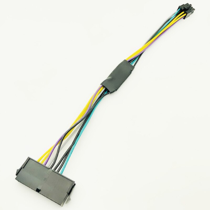 24 pin  to 8 pin atx psu strømadapterkabel til dell optiplex 3020 7020 9020 precision  t1700 12- inch (30cm)