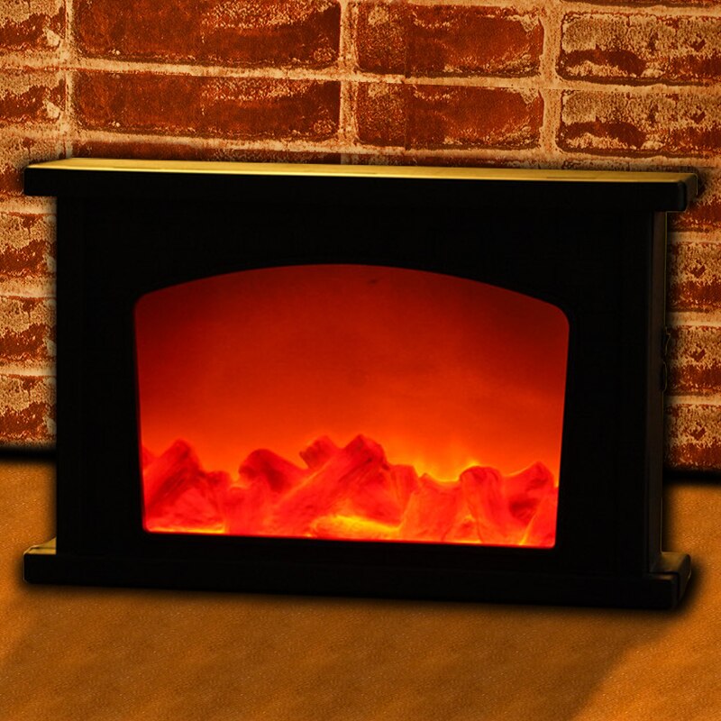 LED Flame Dynamic Lantern Lamp Simulation Fireplace Flame Effect Night Light USB Battery Powered For Living Room Decor