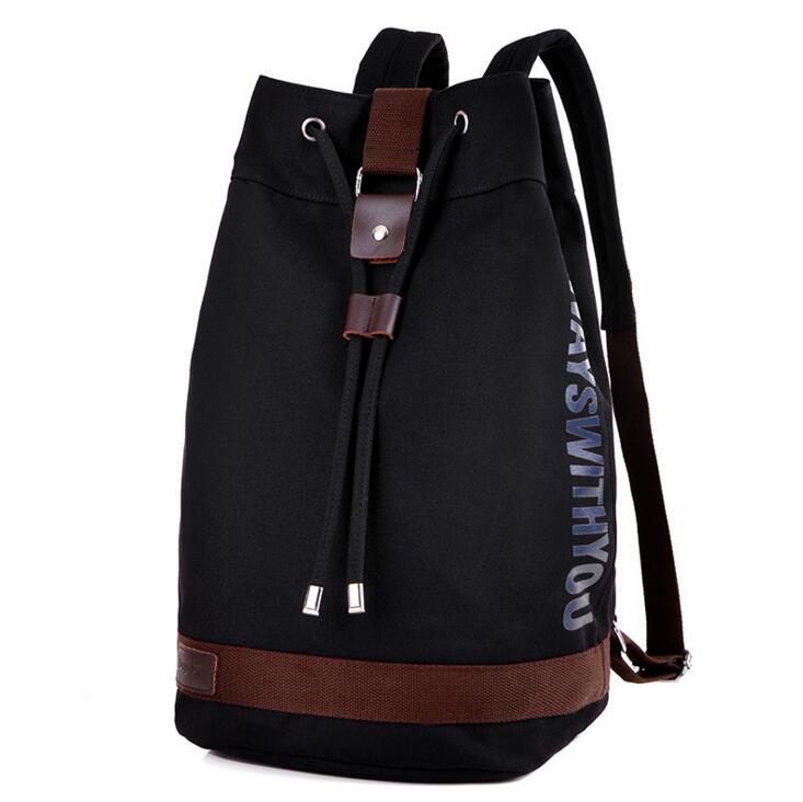 X-online-mochila de viaje de lona para hombre, bolso escolar para estudiantes, , 032017: Black