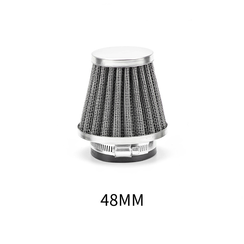 1pc universel 35-60mm moto filtre à Air conique nettoyant saleté fosse haut débit d'air filtre à Air conique nettoyeur de saleté: Ivoire