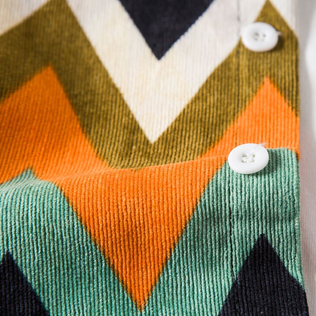 Mannen Corduroy Shirts Koreaanse Stijl Splicing Gestreepte Jas Heren Kleding Harajuku Casual Lange Mouw Mannelijke Camisa