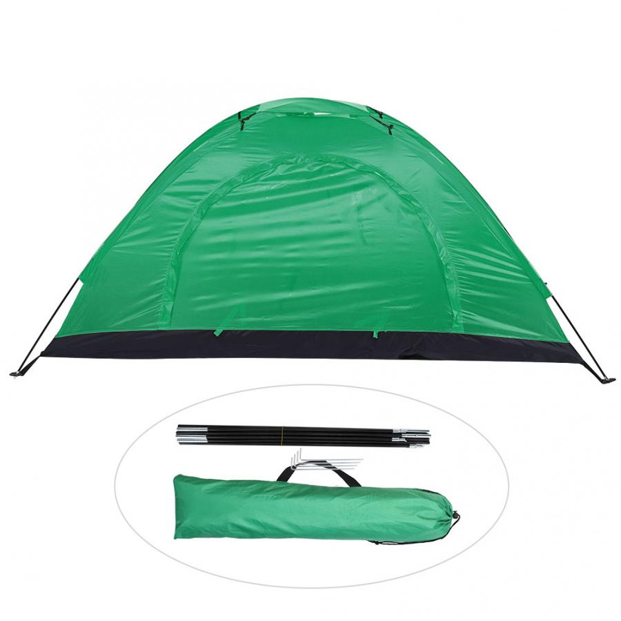 Outdoor-campingzelt, wasserdichtes ein-personen-zelt, ultraleichtes campingzelt, angelzelt, kletterzelt, wanderzelt, einlagiges zelt mit vordach