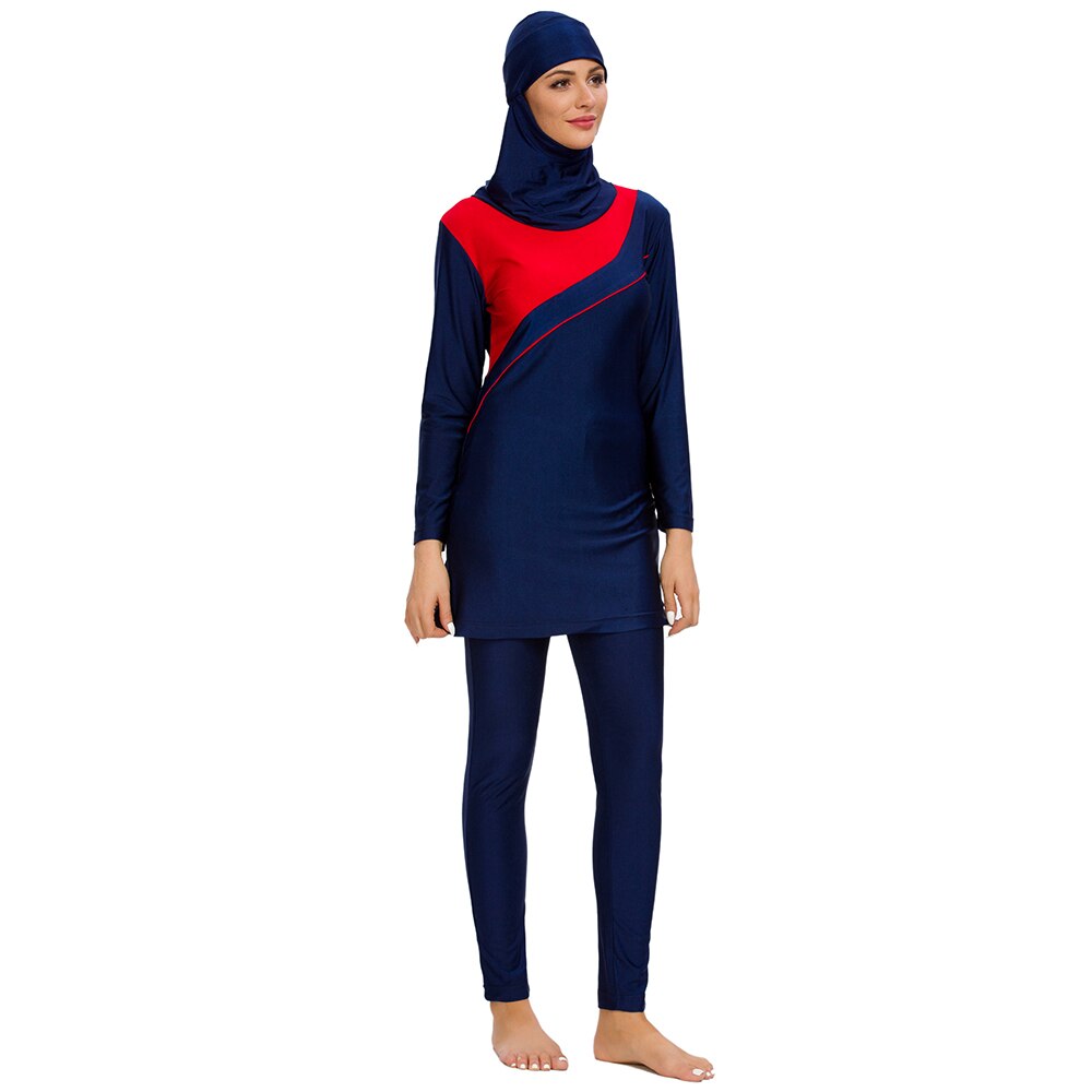 YONGSEN Modest Swimsuit Muslim Swimwear Women Full Cover Long Sleeve Swimsuit Islamic Hijab Islam Bathing Suit Burkinis XL