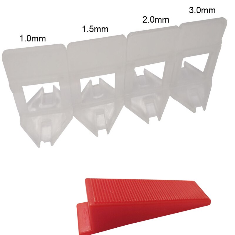 200pcs clips + 50pcs wedges + 1 plier Floor Tile Spacers Tiling Levers System Installation Tools