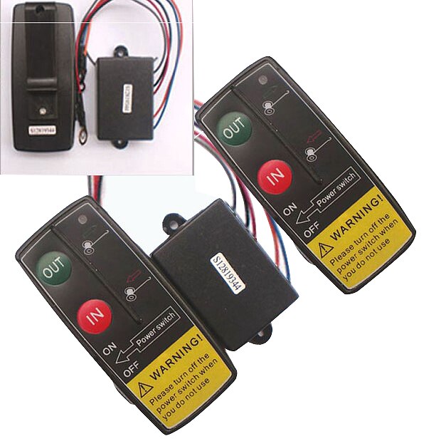 Produktbild von Drahtlose 3-in-1 Winden-Fernbedienung 12V/24V – 50 Ft Reichweite, ABS, Batterieanzeige, Für LKW, ATV, SUV