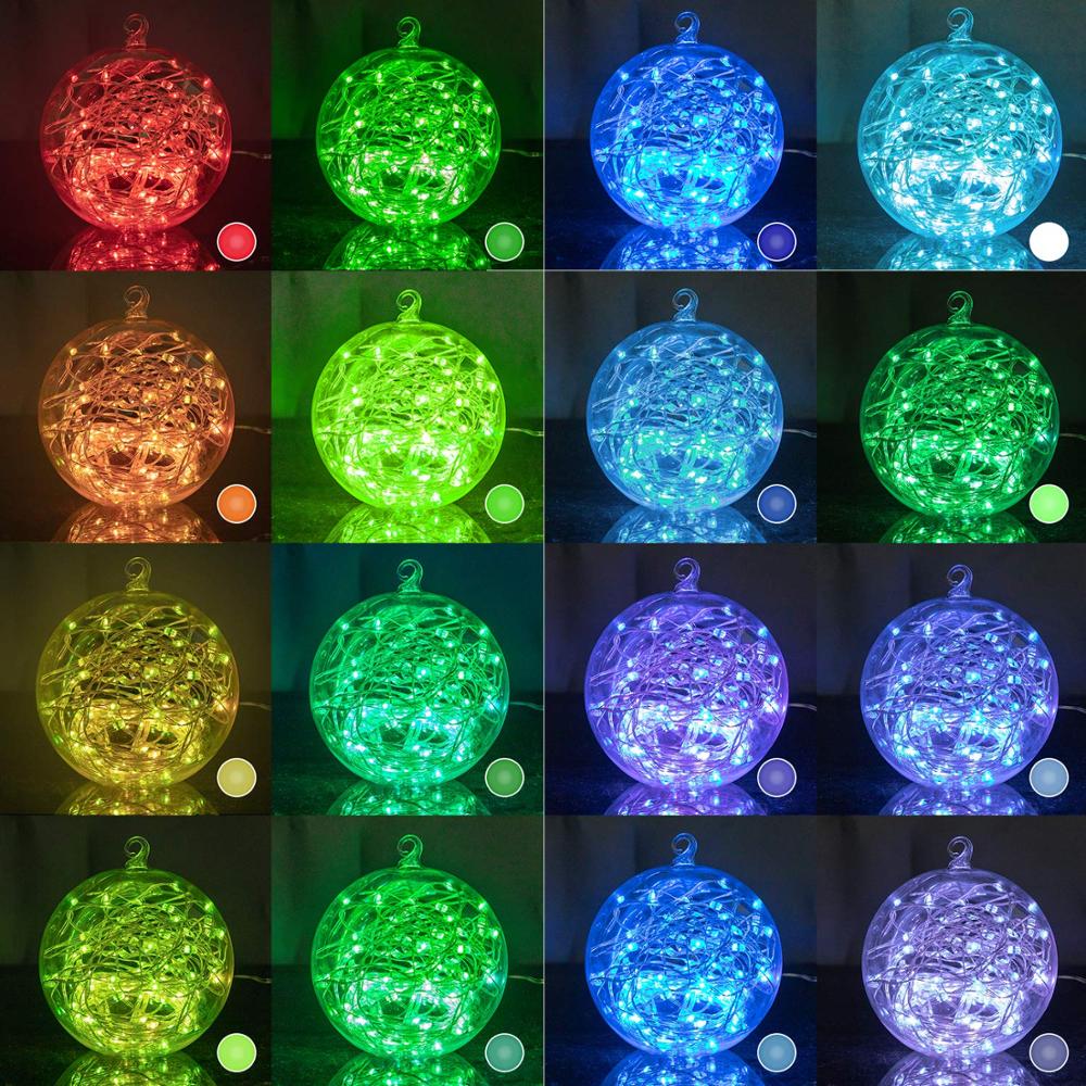 16 farver skiftende stjernelys snor usb 5v 5 m 10m fjernbetjening led blinklys til soveværelse fest bryllup jul deco