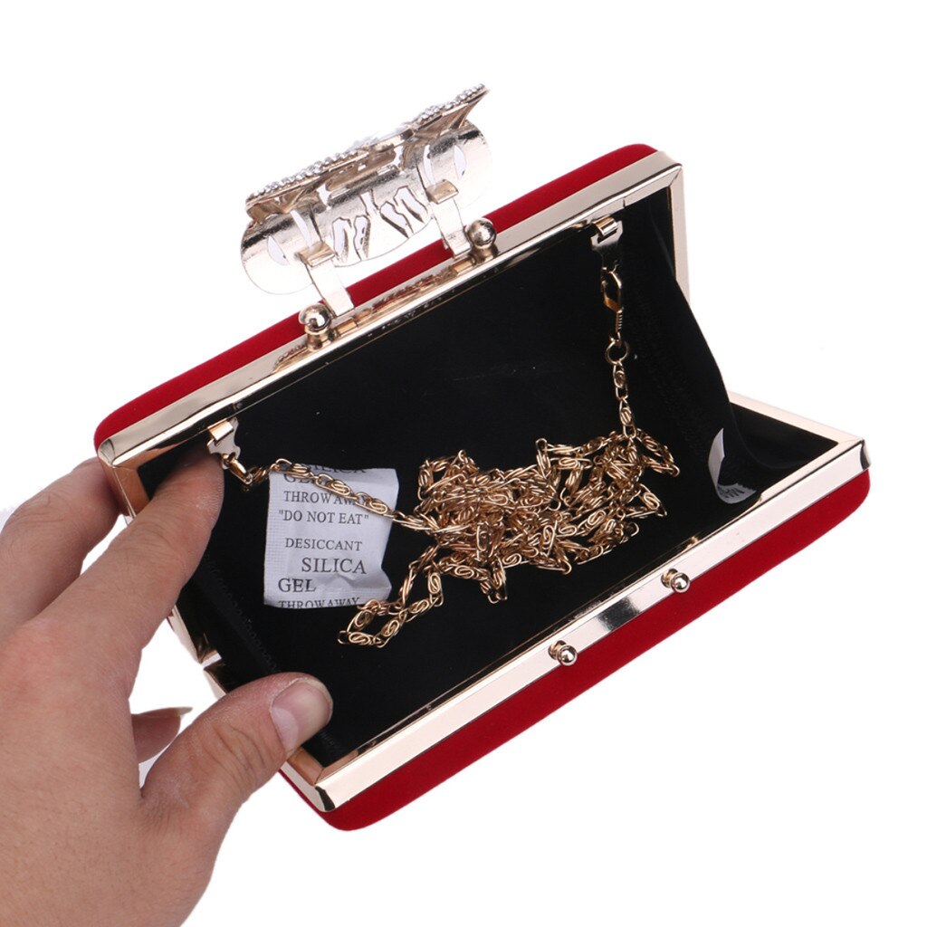 MOLAVE Handtassen Solid zakken voor Vrouwen Mode Avond Handtassen Party Sparkly Clutch Purse Schouder Cross Bag Minaudiere 9515