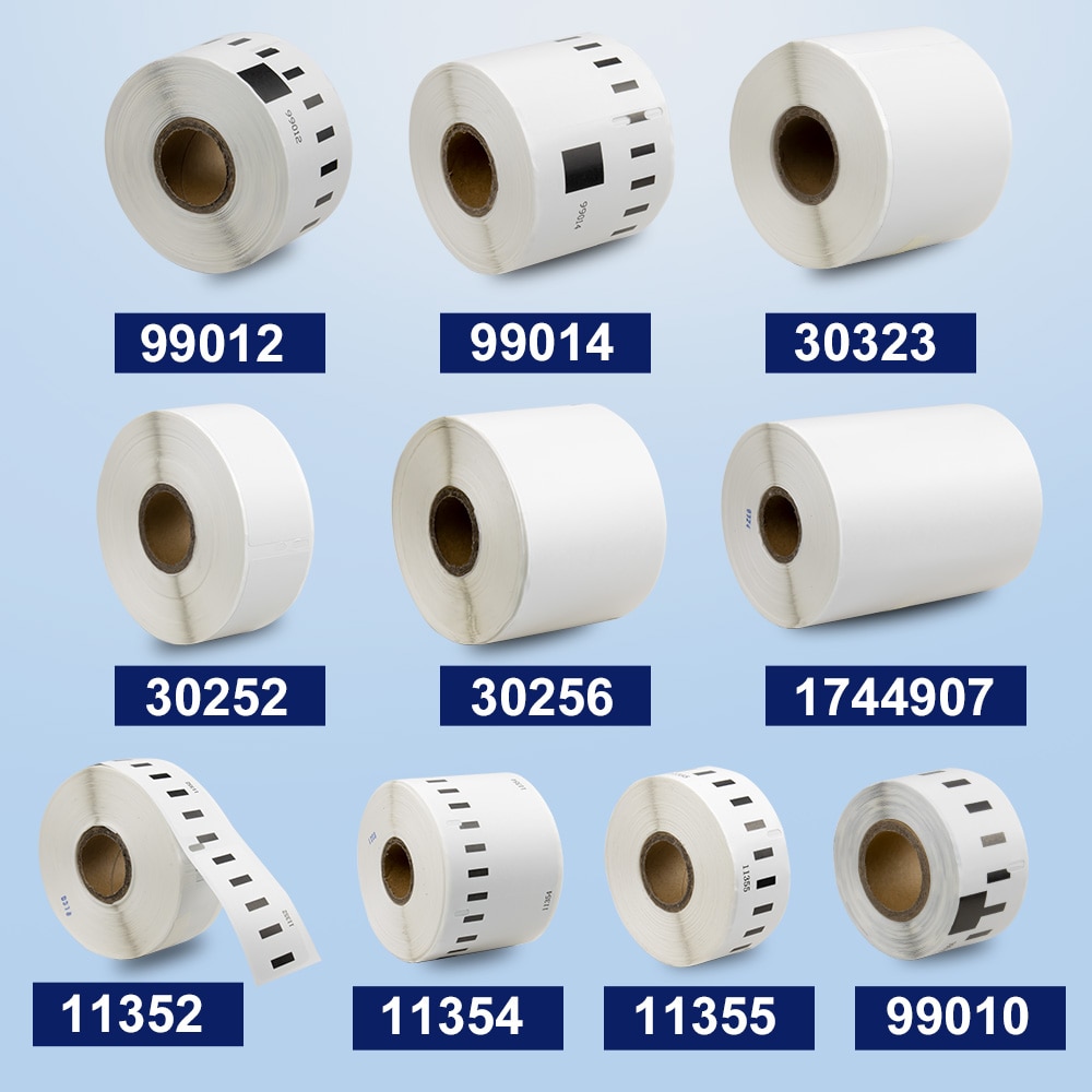 1Roll Etiqueta de Endereço 11352 11354 11355 99010 99012 99014 30252 30256 30323 etiqueta de Papel Térmico Etiqueta de Envio Para DYMO LabelWriter 450