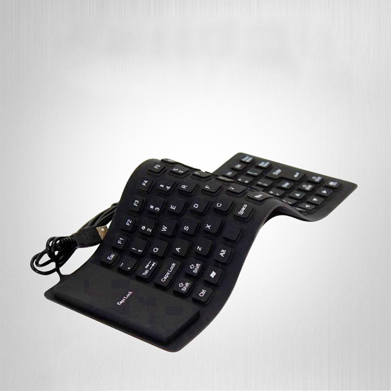 85- toetsen opvouwbaar usb mini-mute toetsenbord waterdicht siliconen draagbaar bedraad engels toetsenbord voor laptop pc buiten kantoorwerk
