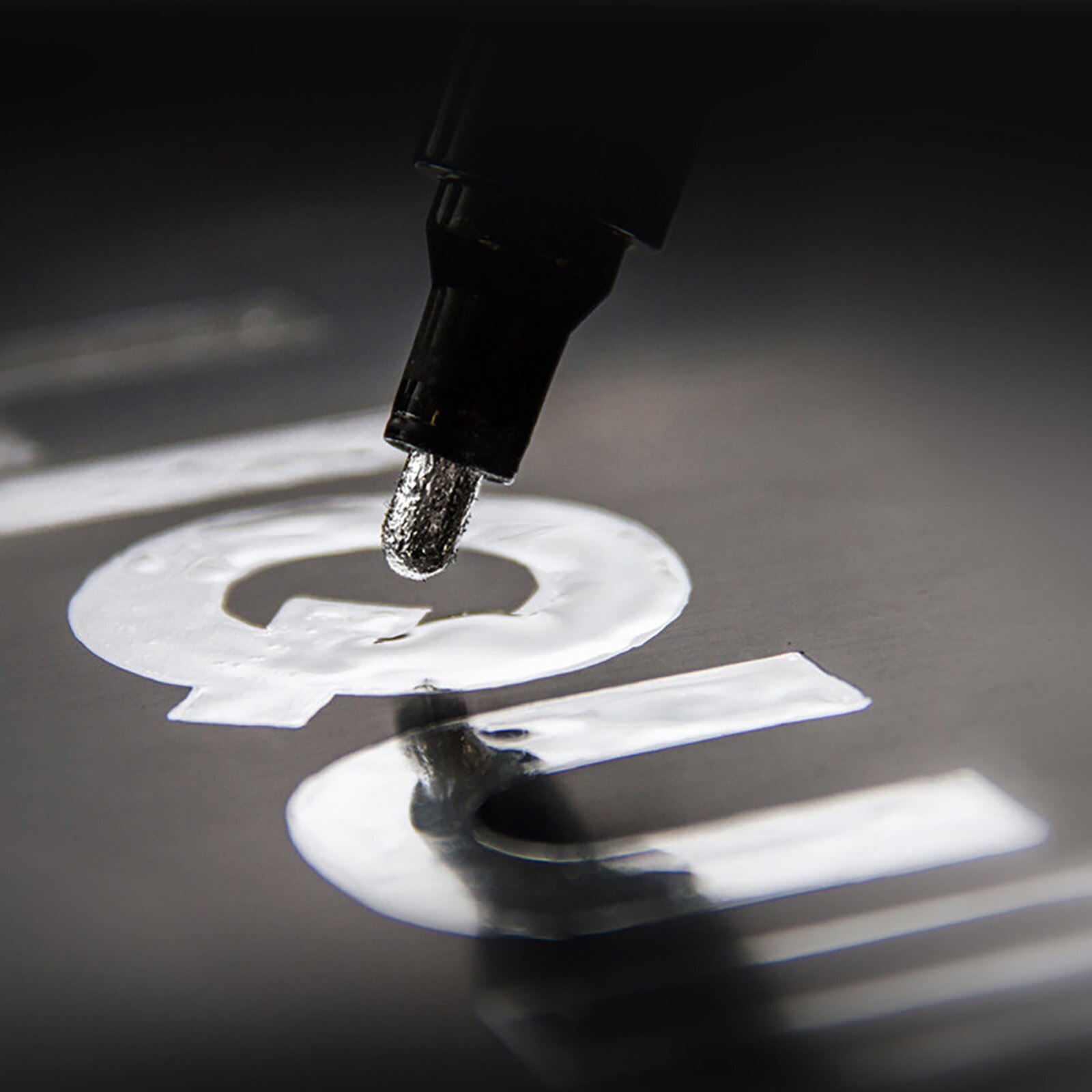 Chrome Marker DIY Reflective Liquid Paint Pen Finish Metallic Water UV Resistant Soomth Writing Paint Markers Sign Pen Paint