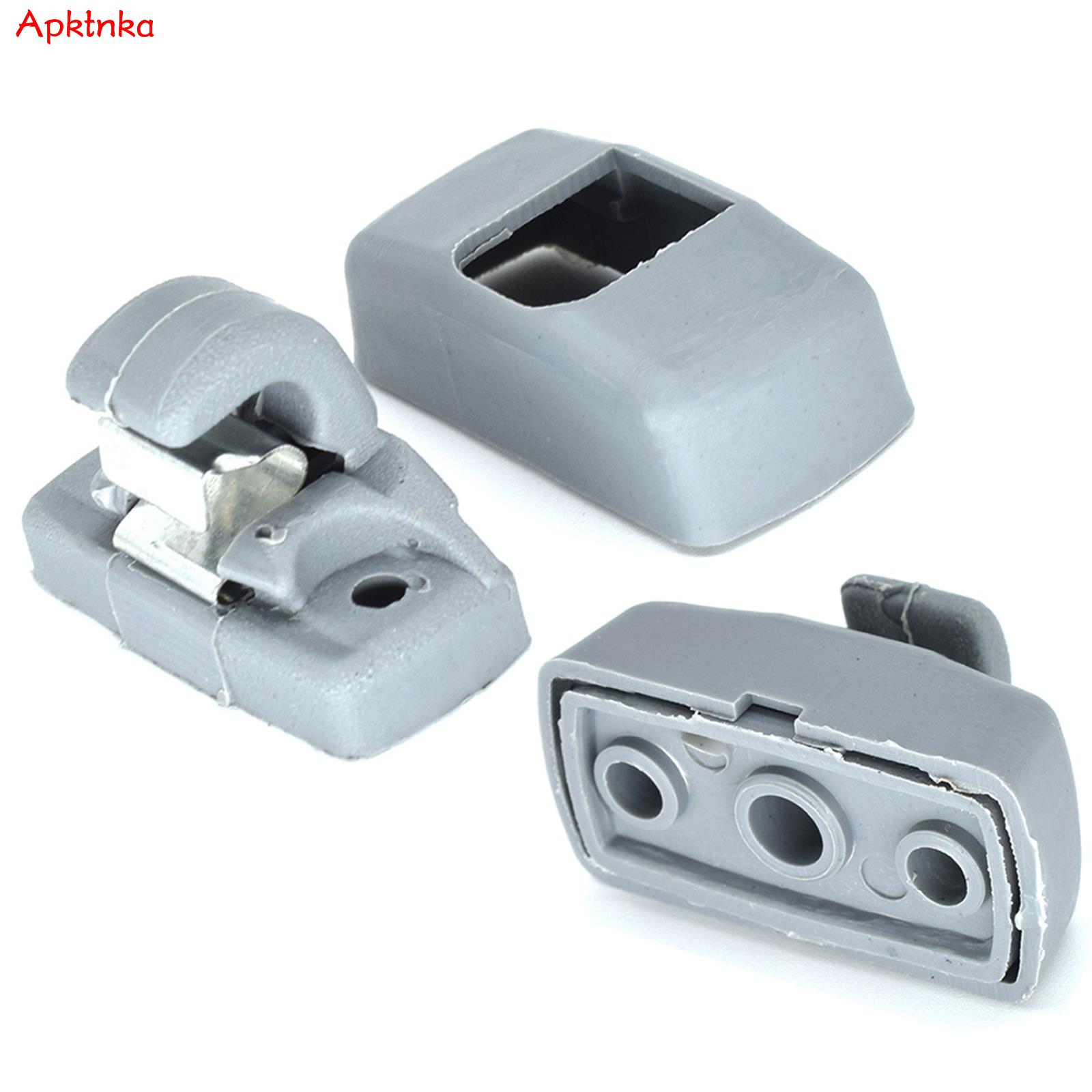 Apktnka 2x Auto Zonneklep Haak Clips Hanger Houder Gesp Beugel Retainer Voor VW Caddy Eos Gol Golf Lupo Polo Sharan Touran