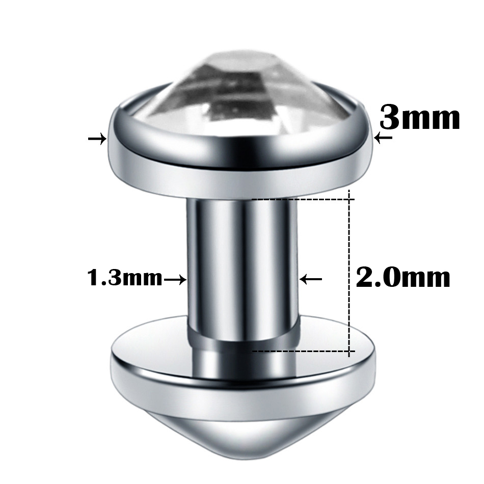 1PC G23 Titanium Dermal Piercings Hide it in Skin Diver Piercings Micro Dermal Piercings Dermal Anchors Piercings Body Jewelry: T0414