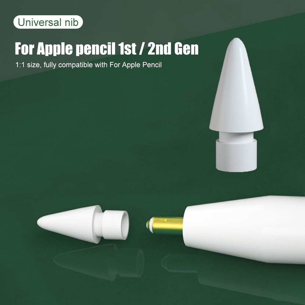 Substituição extra nib para apple pencil 2 1 ponta de reposição ipencil para ipad pro ar mini stylus tela de toque caneta ponta para apple lápis
