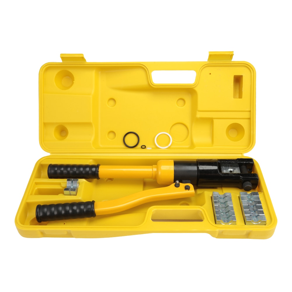 8T Hydraulic Pressure Clamping Pliers Kit With Dies Steel Cutter Power Tool Hydraulic Crimping Tool Hydraulic Compression Tool