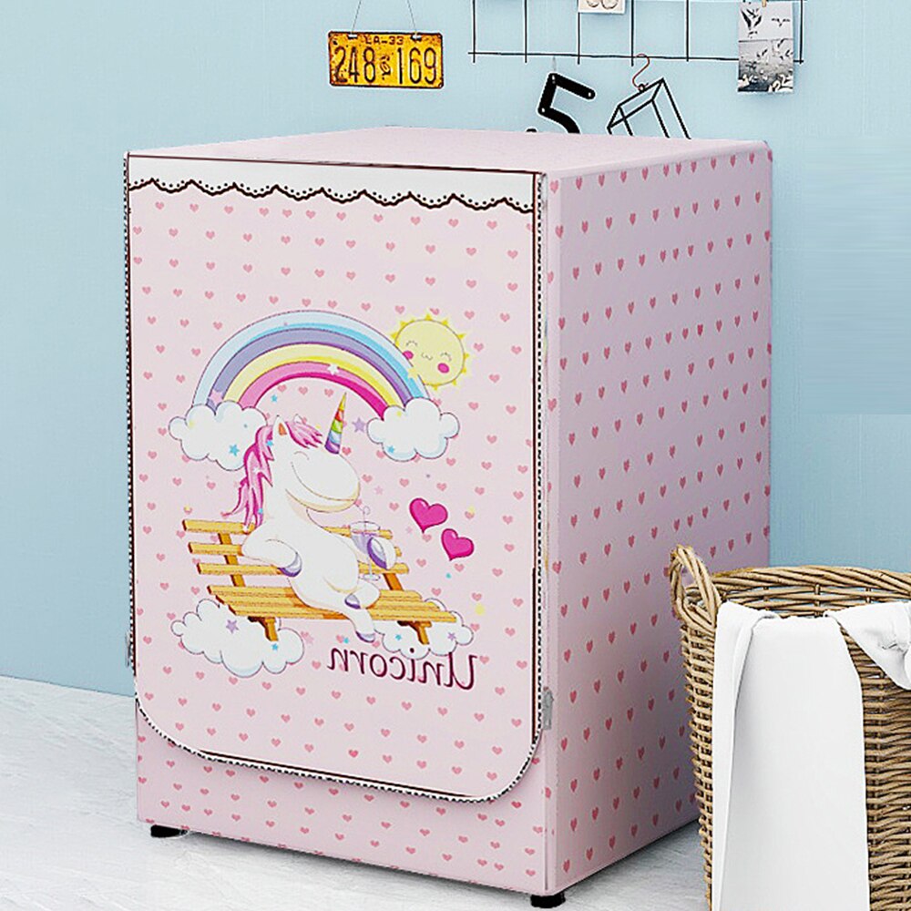 Volledig Automatische Roller Wasmachine Zonnebrandcrème Wasmachine Waterdichte Cover Droger Polyester Silver Stofdicht Wasmachine Cover: B / L