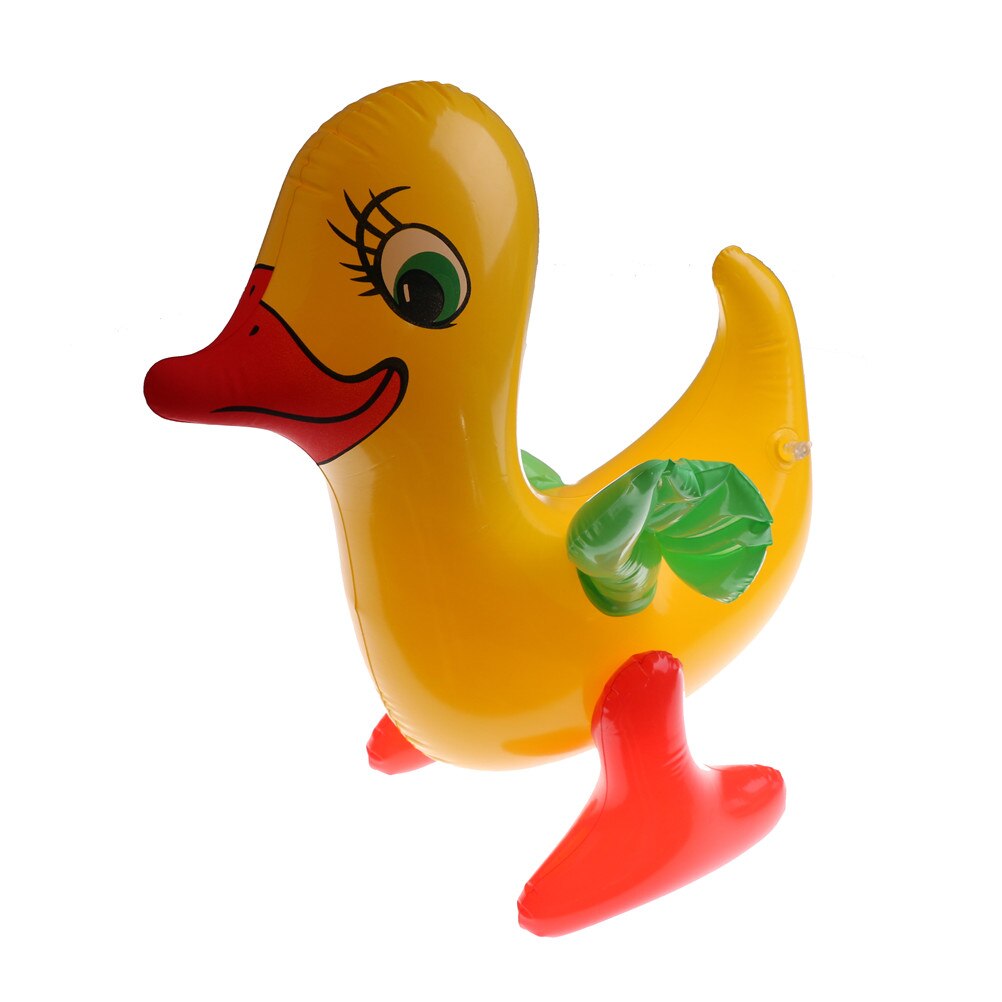 1Pcs Opblaasbare Grote Eend Stand Rabarber Dieren Grote Vliegende Eend Speelgoed Voor Kinderen Opblaasbare Speelgoed