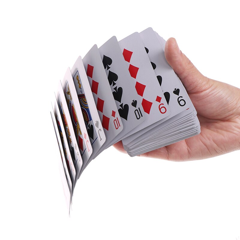 1 sæt magisk bun med kort tryllekunstner trick trick tæt på scene poker rekvisit rød