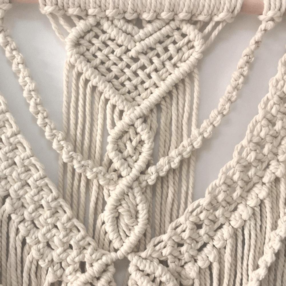 Macrame Woven Wall Hanging Chic Bohemian Home Geometric Art Decor Beautiful Apartment Dorm Room Decoration