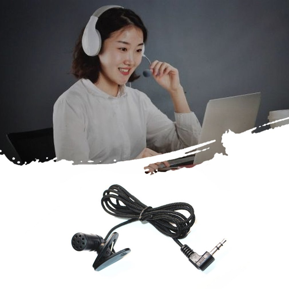 3.5Mm Mini Clip-On Lavalier Microphone Recording Microphone For Mobile Phone Laptop Microphone Microphone Amplifier