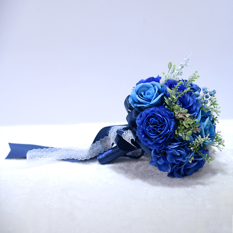 Zijde Rozen Bruidsboeket voor bruidsmeisjes Bruidsboeketten Wit Roze Kunstbloemen Mariage Levert Woondecoratie s163
