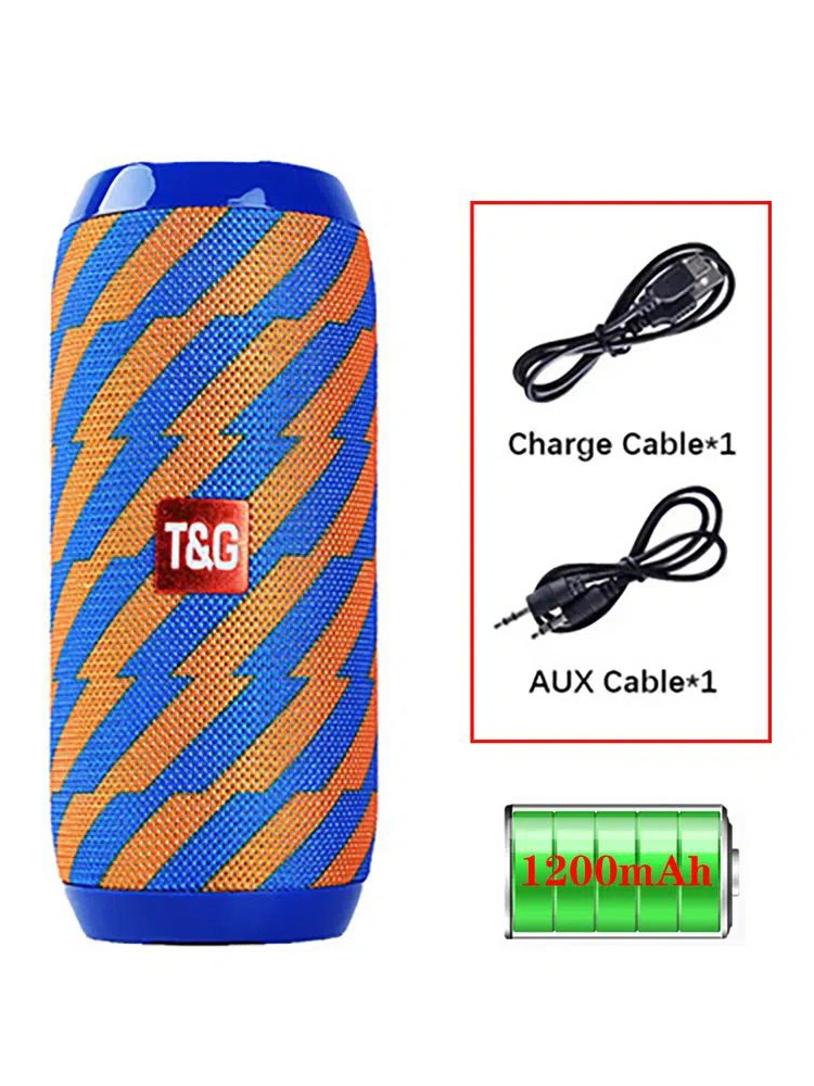 Tg117 bärbara bluetooth-högtalare för utomhusbruk, trådlös bashögtalare, gratis samtal/fm/tf-kort/usb-minne, anslutning för mobiltelefon/surfplatta/tv