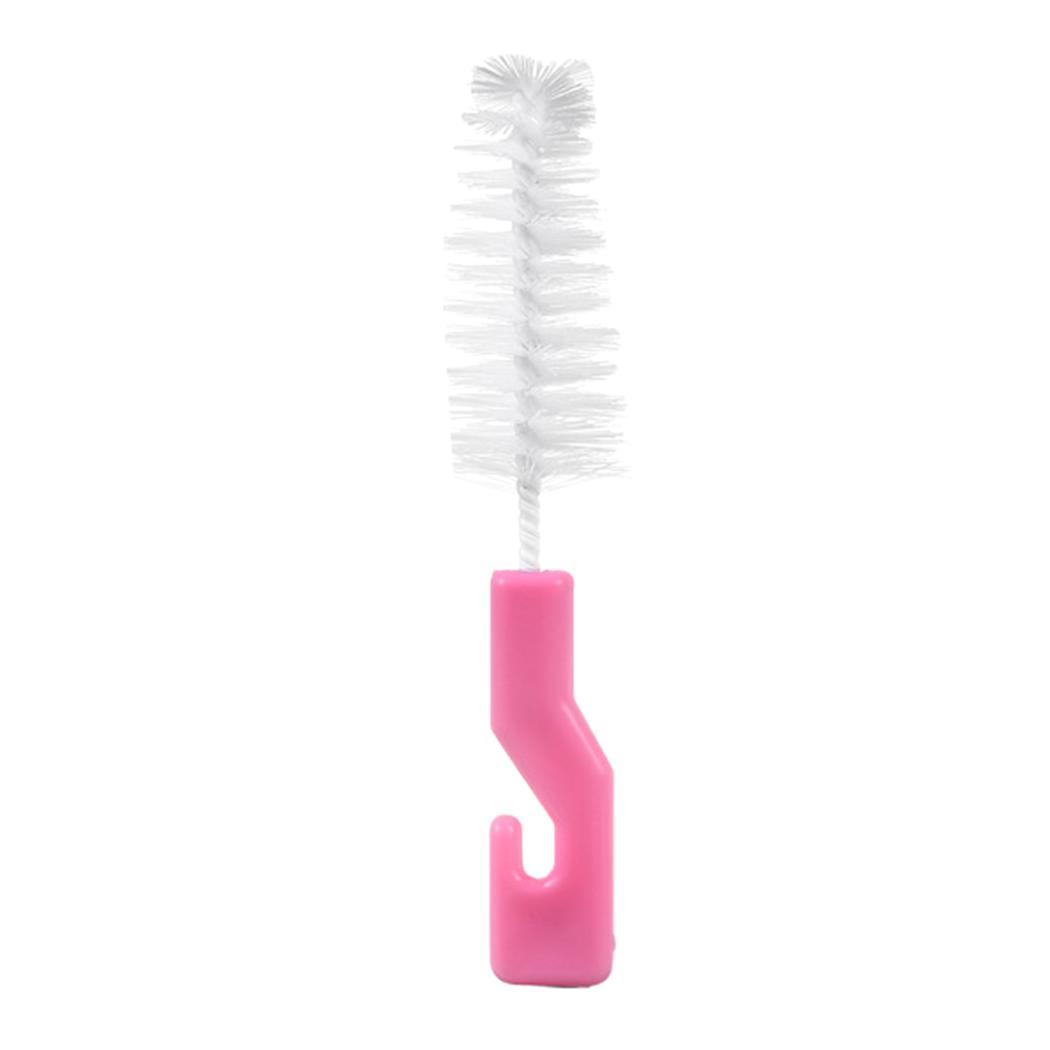 Baby Milk Bottle Nipple Nozzle Spout Tube Sponge Random Nylon Brush, Cleaning Brush: random nylon brush