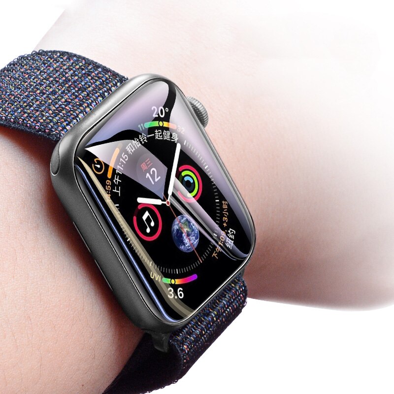 Protecteur d'écran pour Apple watch, Film souple pour Apple watch 44mm 40mm 42mm 38mm, protection complète, apple watch série 6 5 4 3 se (pas du verre)