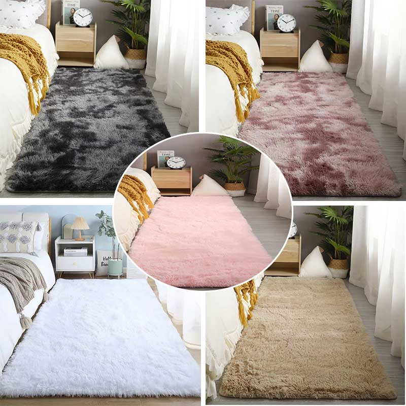 Tapete super macio de pelúcia para crianças, Tapete de cabeceira, Fuzzy Foot, Tapetes de oração, Sala de estar, Decoração do quarto