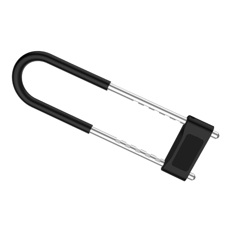 U Lock Fingerprint Lock Mechanical Key Waterproof Anti-Theft Bicycle Lock Motorcycle Lock for Office Glass Door Lock