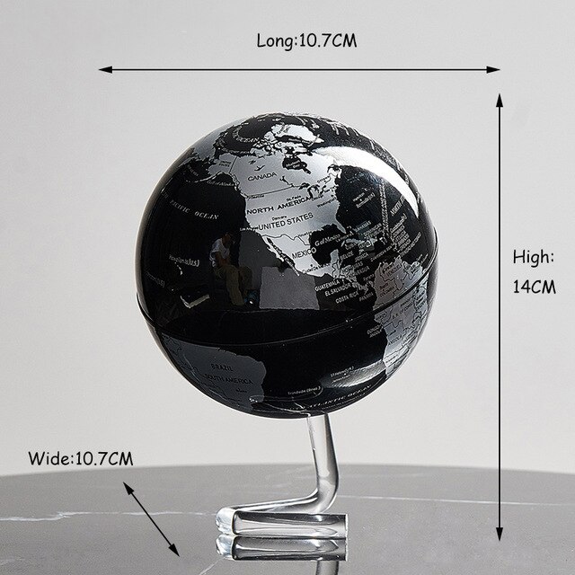 Globo terráqueo para la Oficina y el hogar, mapa de constelación de mesa, adornos de escritorio para habitación de niños, accesorios de decoración del hogar,: Caqui oscuro