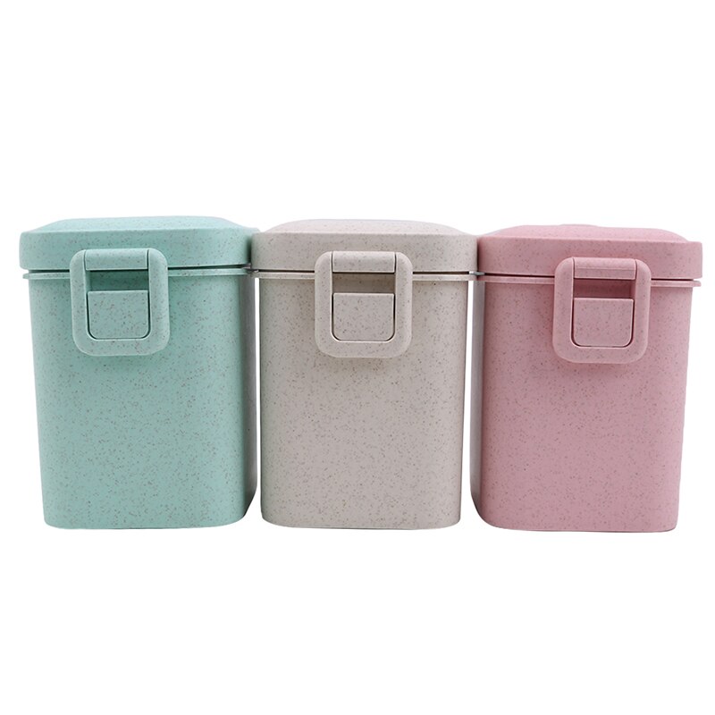 Taza de sopa de paja de trigo Multicolor Anti-escaldado microondas cuadrado hebilla sellada sopa tanque cocina vajilla