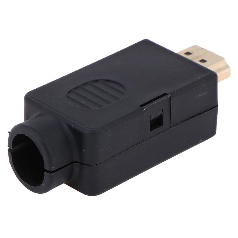 1 Conector HDMI macho 19 P de terminales de conexión sin soldadura con cubierta al por mayor