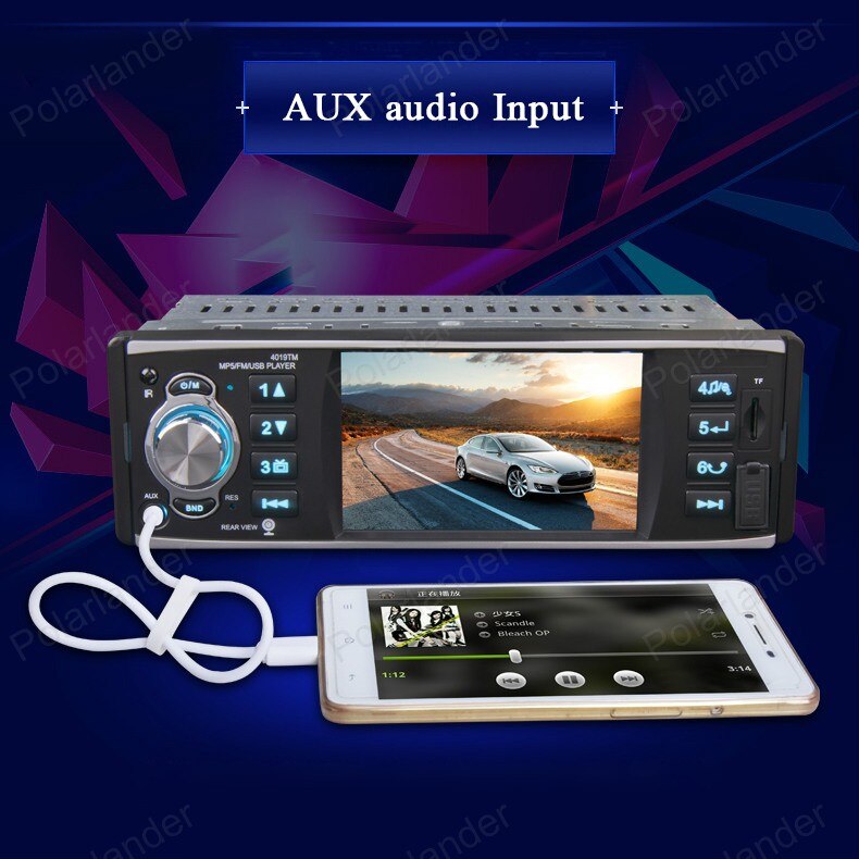 Autoradio Car Radio 1 Din 4 Inch HD USB / SD /FM Stereo Bluetooth MP5 Player Mirror Link Radio Cassette Player Touch Screen