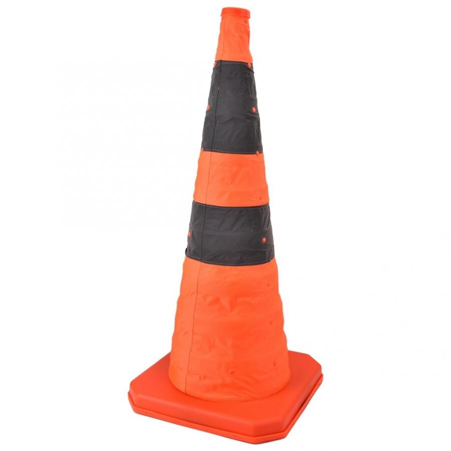 70cm Road Traffic Collapsible Road Cones With Reflective Strip Safety Collapsible Road Cones road sign