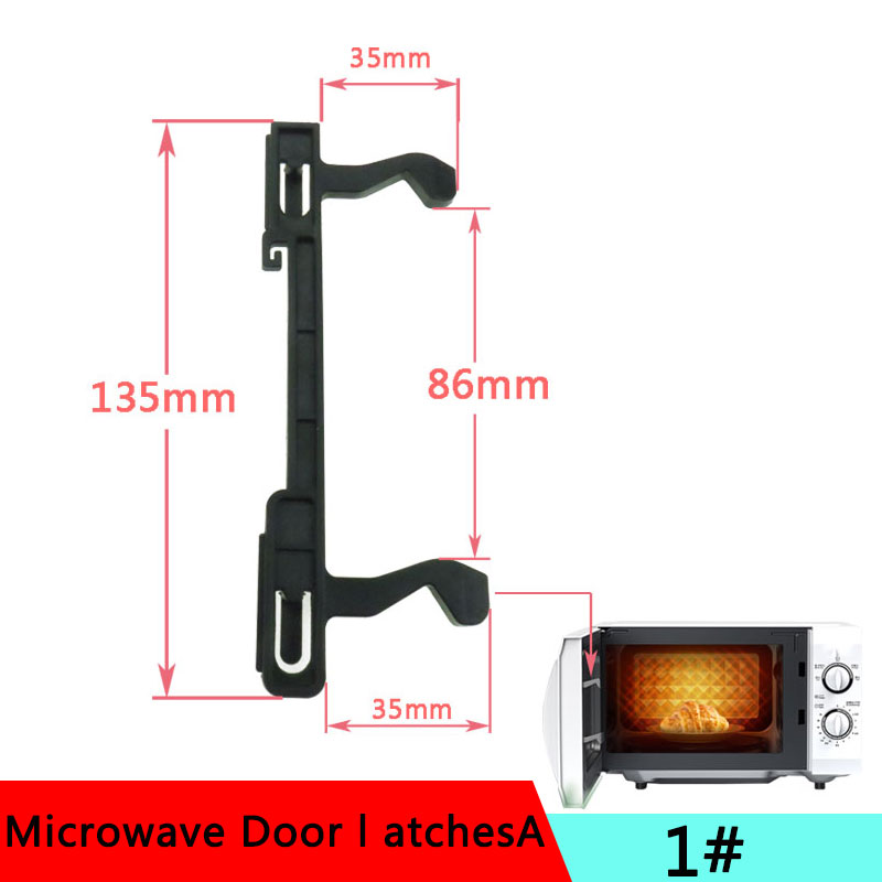 Microwave Hook Door Latches for Samsung Galanz Panasonic Midea Microwave Oven Hook Door Latch Spare Parts Accessories WBLMG-1#-1