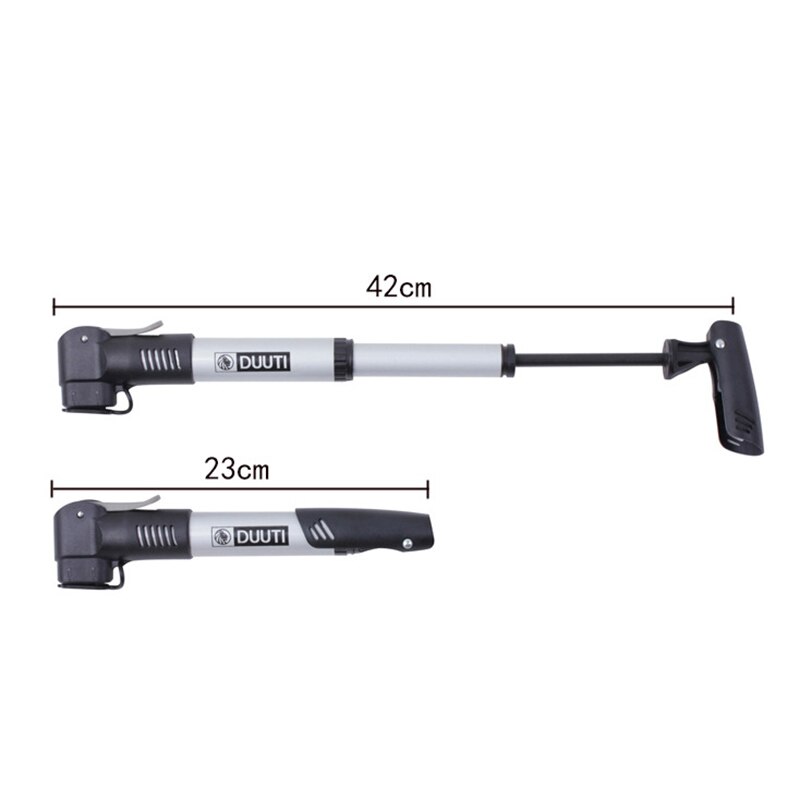 Draagbare Fietspomp Fiets Mini Pomp Lucht Handpomp Dubbele Hoofd Av Dv Sv Auto Dunlop-ventiel Mountainbike pomp
